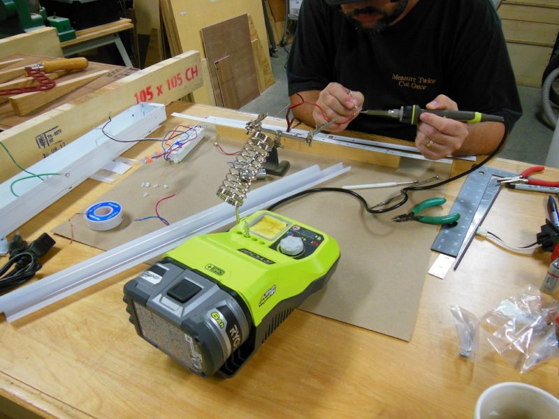 Ryobi 18V ONE+ hybrid soldering station.