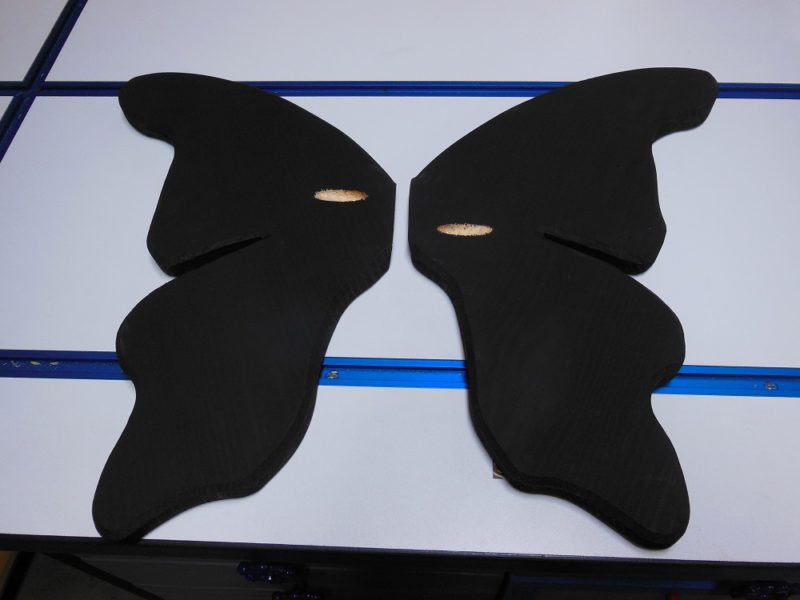 Staggered holes
