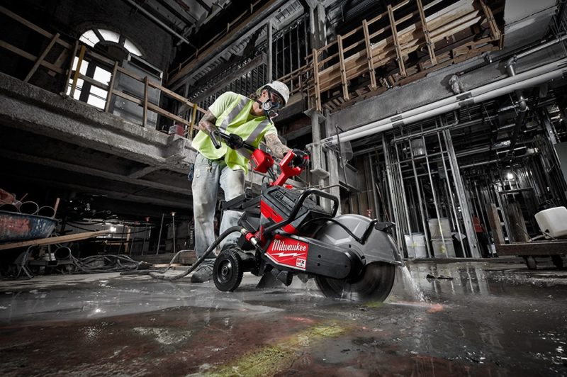 Just cutting up some concrete over here!