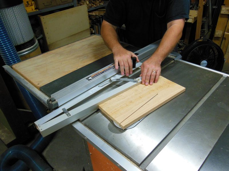 Tapering the side panels.