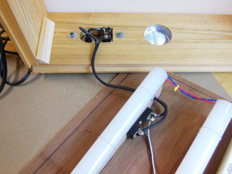 Power cord wired in.
