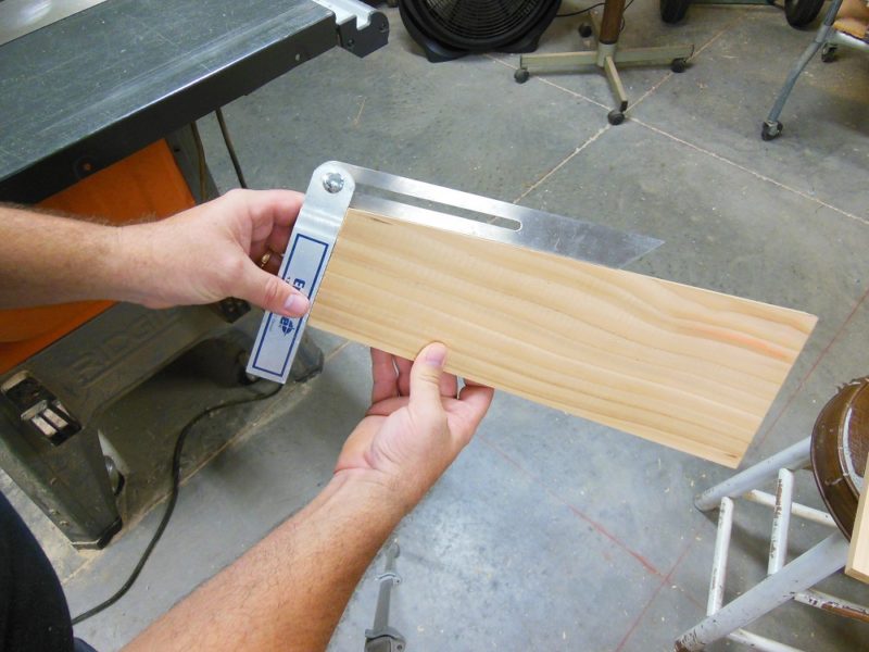 Set the bevel angle.