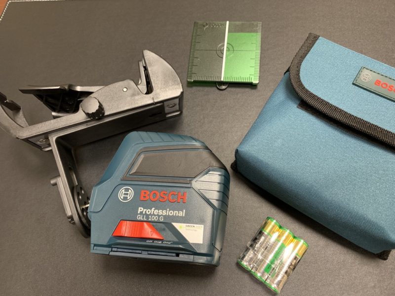 bosch gll 100 green laser contents