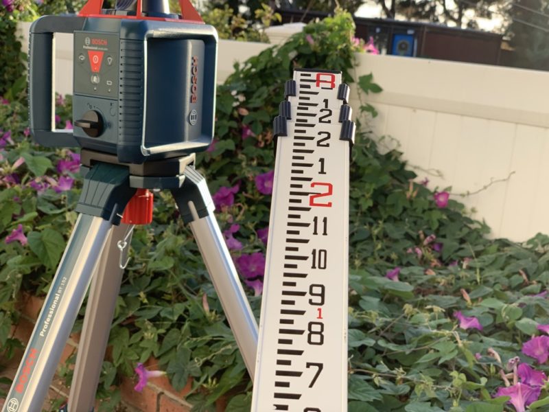 bosch rotary laser on tripod