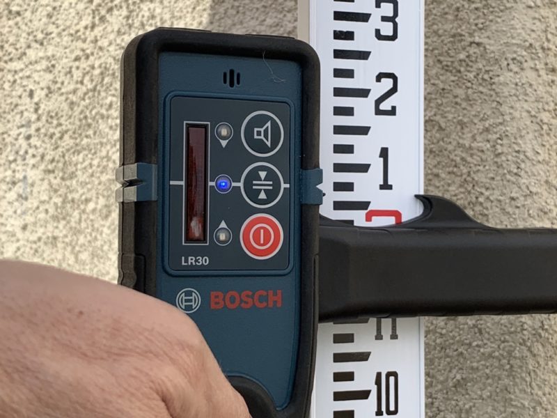 bosch lr30 on grade rod