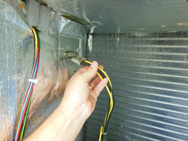 Unplug the heater coils.