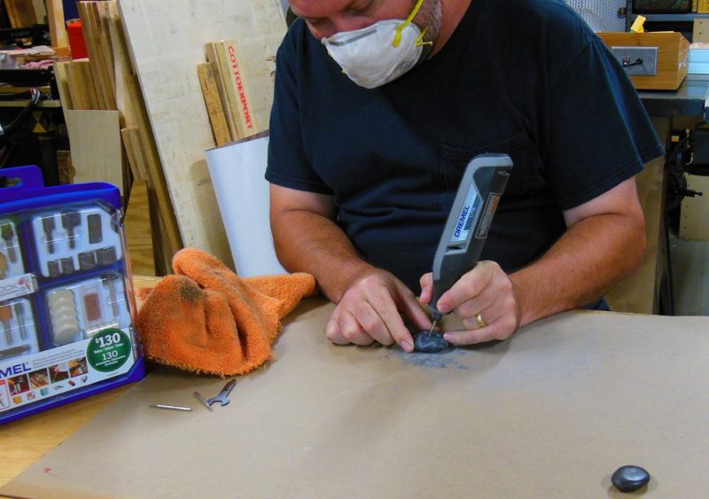 A dust mask is a must.