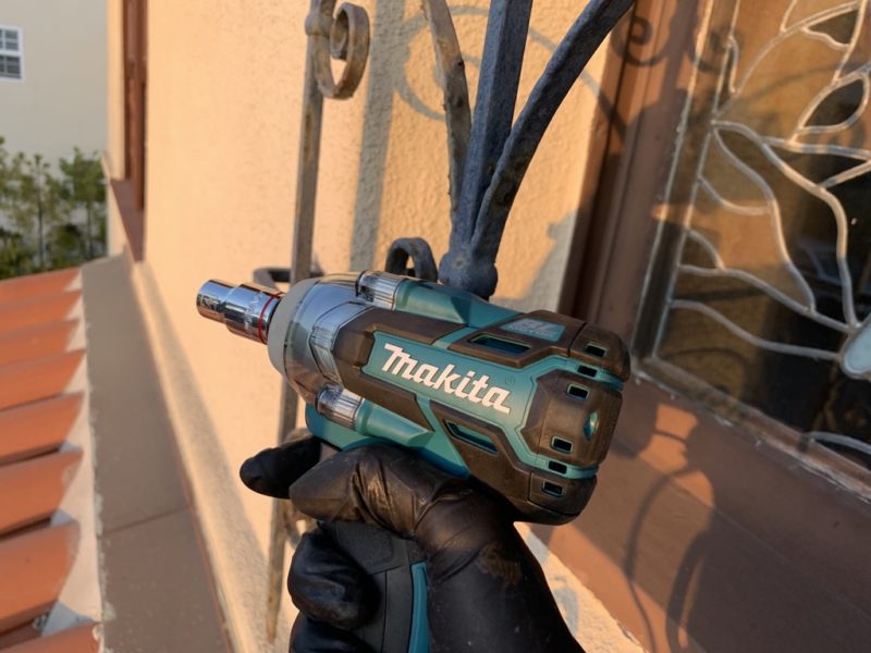 makita impact wrench by grill