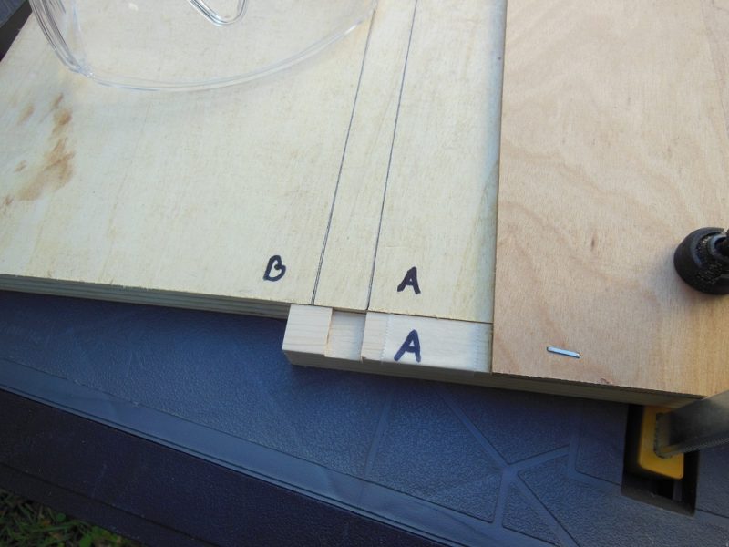 T-square router guide.