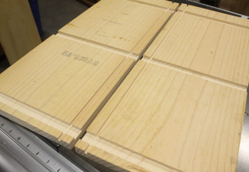 Bookshelf sides: dadoed and grooved.