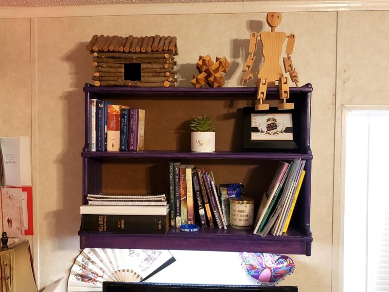 Bookshelf, meet wall.