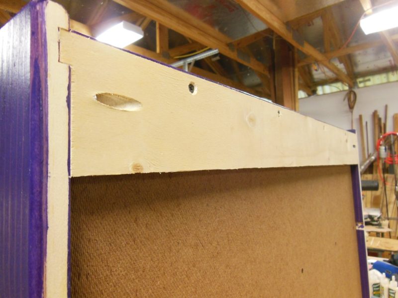 French cleat in place.