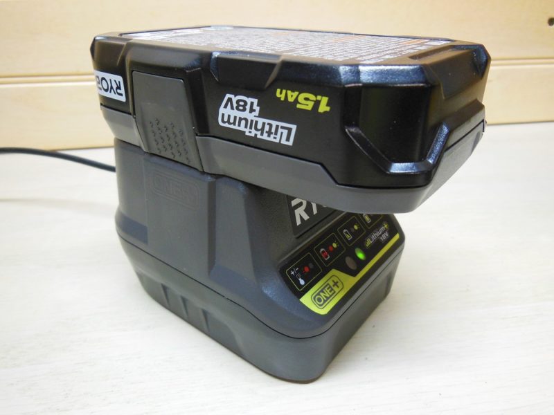 Ryobi P118B 18V ONE+ charger.