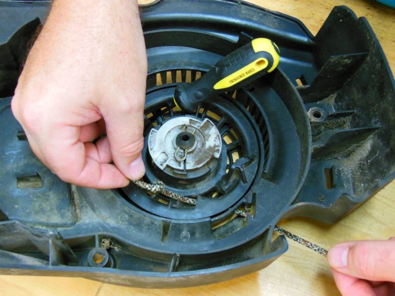 How To Replace A Lawn Mower Starter Cord Home Fixated