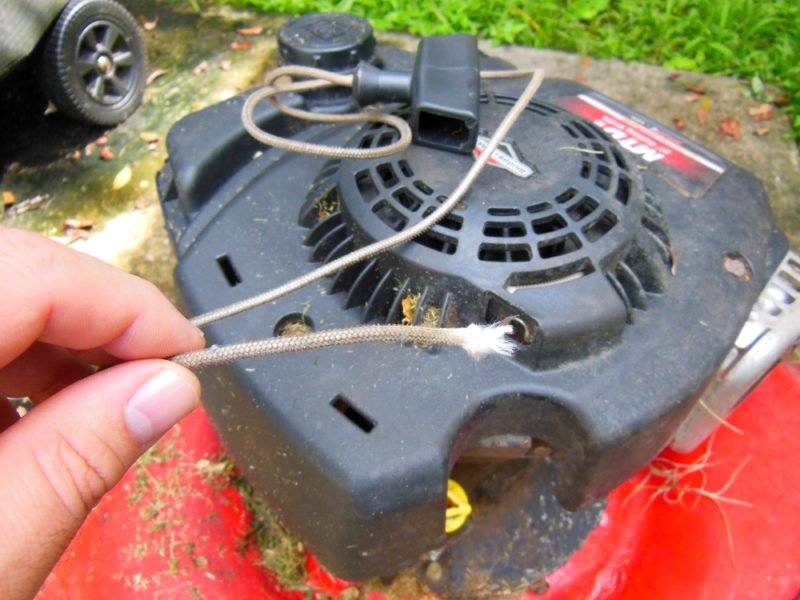 How to fix a pull start on a lawn mower sale