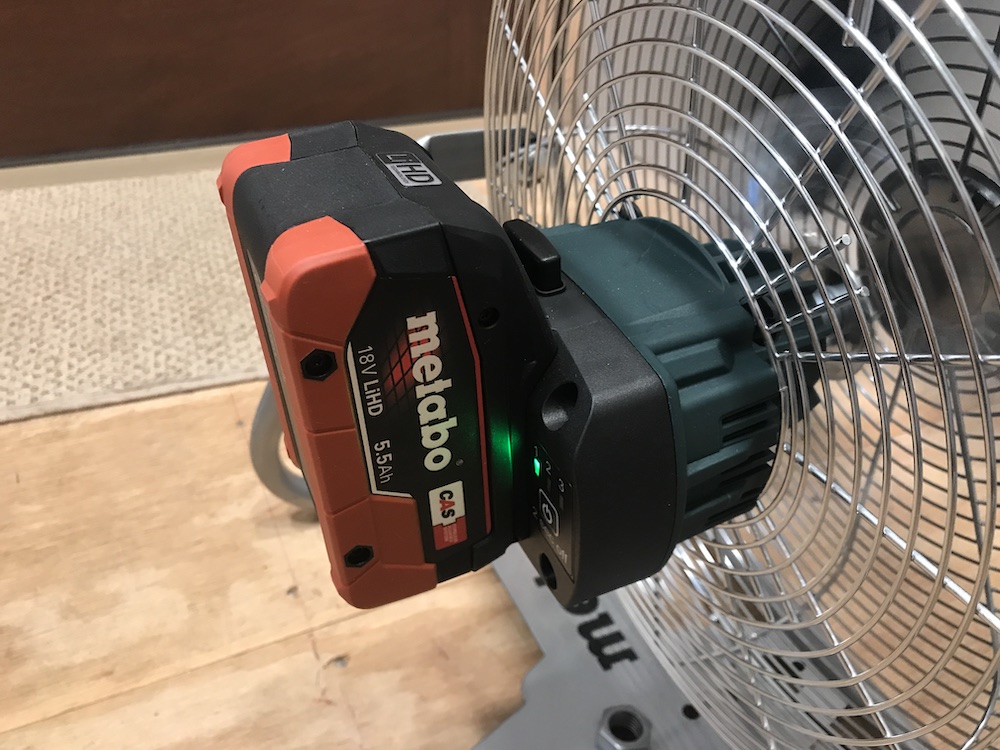 metabo av18 18v fan