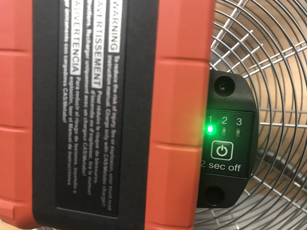 metabo av18 18v fan