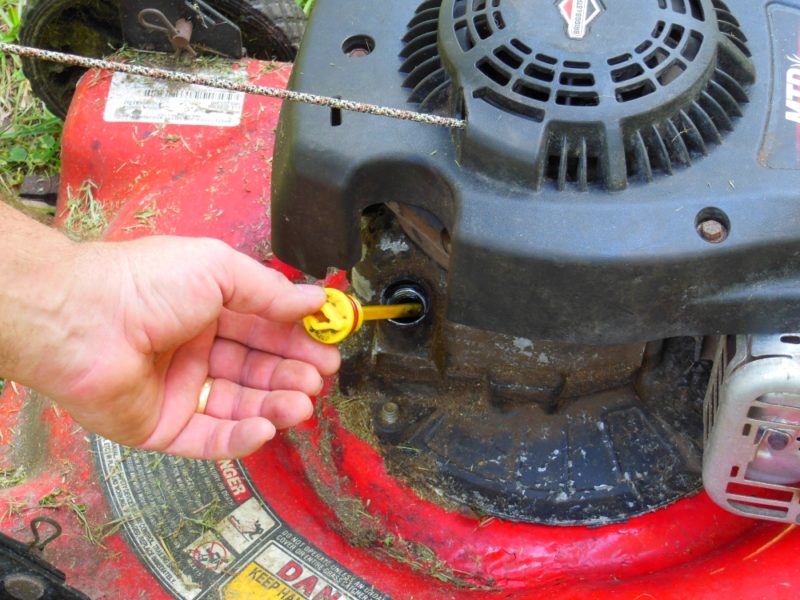 Routine oil check.