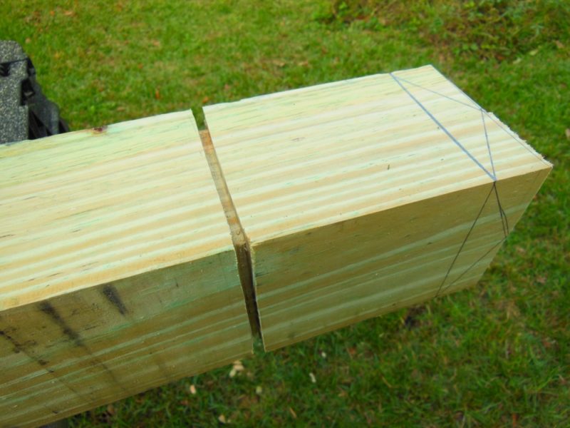 A decorative cut, 1/4" deep.
