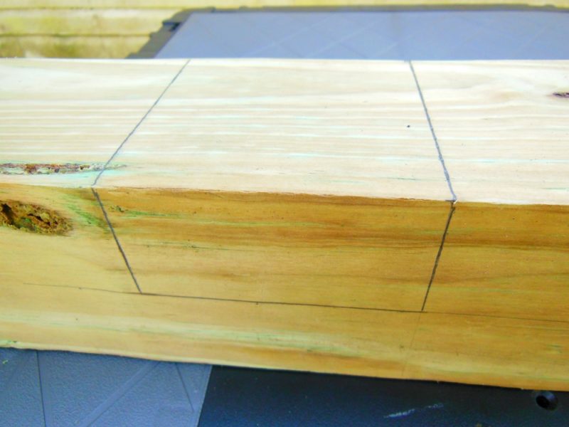 Half lap joint layout