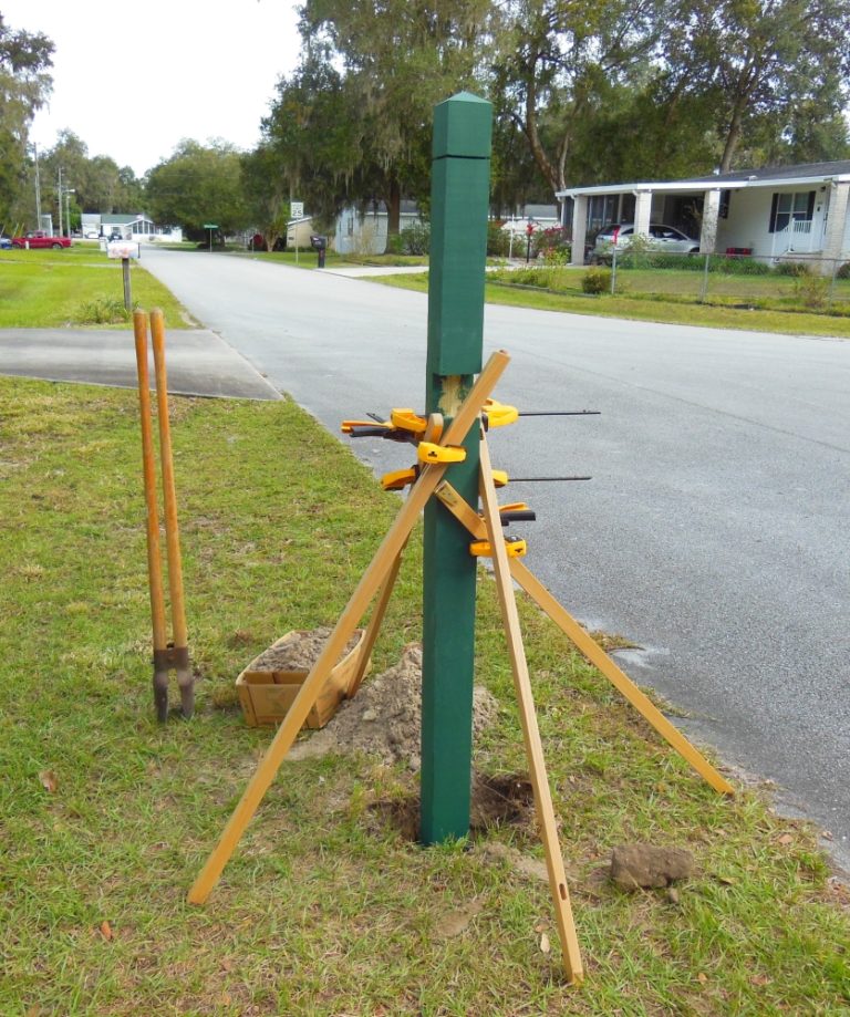 How To Make And Install a Curbside Mailbox Post