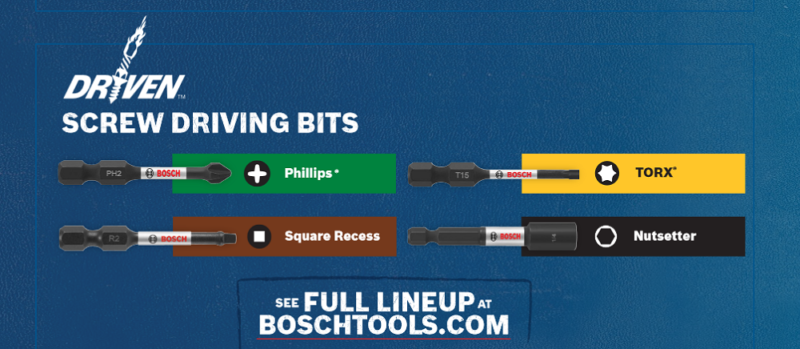 Bosch Driven bits