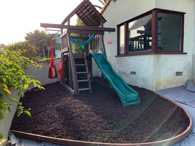 rubber mulch playground after