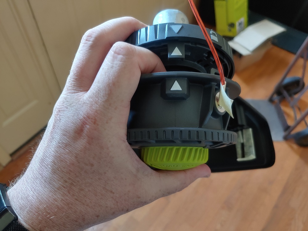 How to Load the RYOBI REEL-EASY SPEED WINDER Bump Feed Trimmer Head 