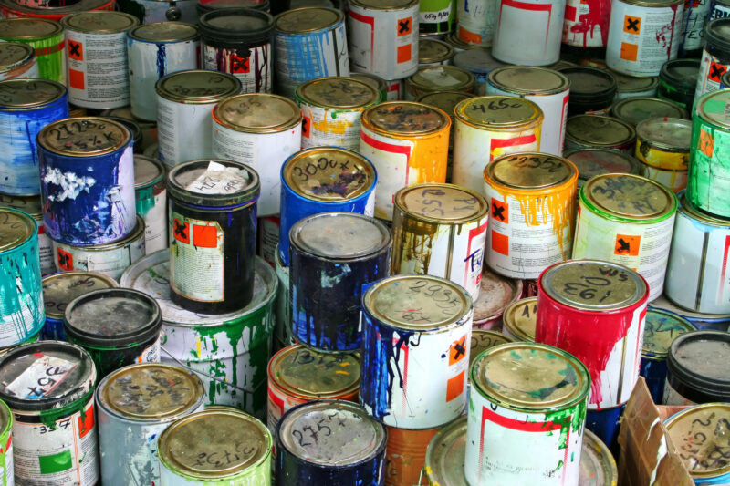 how to recycle old paint