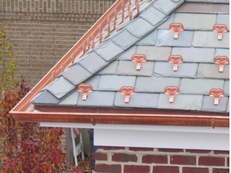Snow Guards on a Slate Roof Photo - GutterSupply.com
