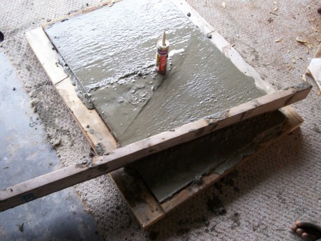 DIY concrete countertop