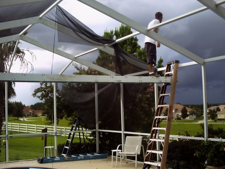 Looks like a storm coming! I call it a screen-nado