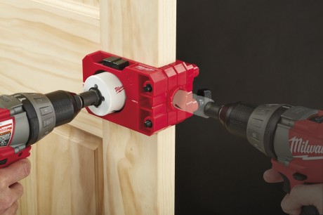 Big red door lock jig