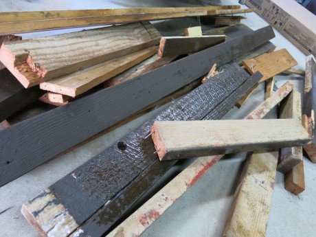 The bones left after the old workbench demolition