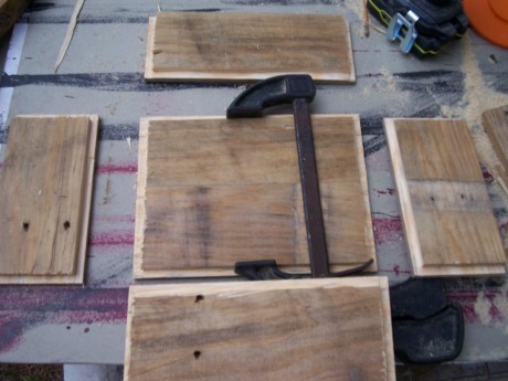 Clamped Bottom with all Four Sides Ready for Glue