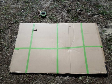 Glued, taped and ready for wood art
