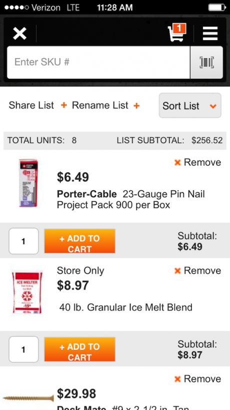 home depot pro app