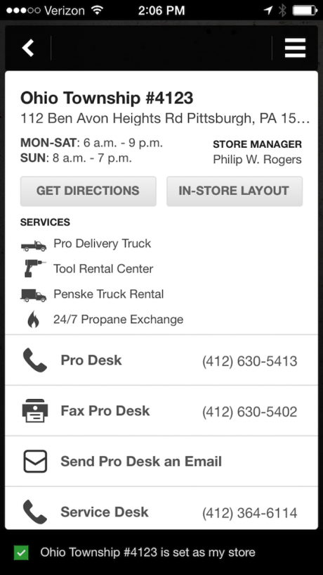 home depot pro app