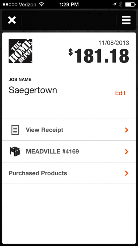 home depot pro app