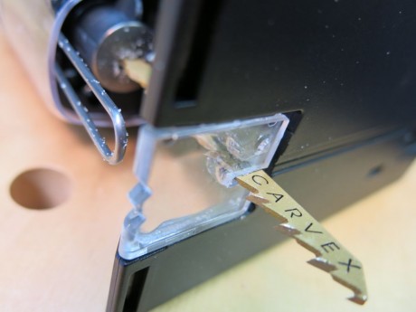 The splinterguard does a great job preventing sloppy splintering and tear-out