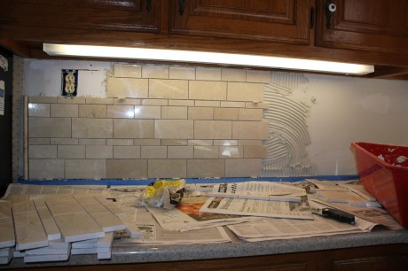 install a tile backsplash