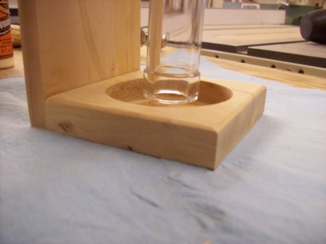 Two 3/8 dowels and some wood glue will be plenty strong