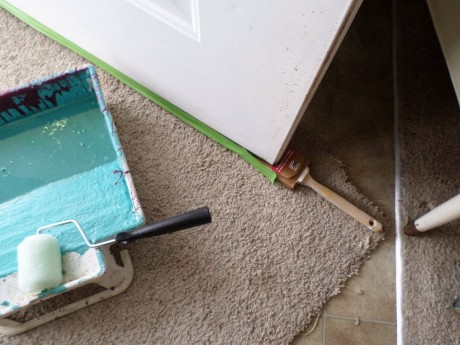 Only reason to use a paintbrush on a steel door