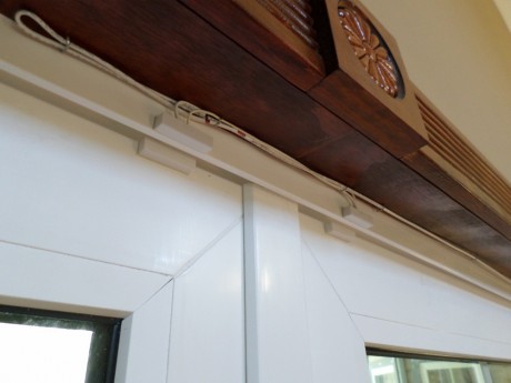 We also had to cover up the alarm installers handy work with a bit of trim