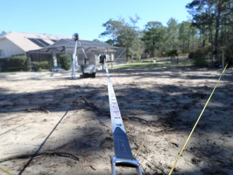 Cross corner double check on the final string line layout